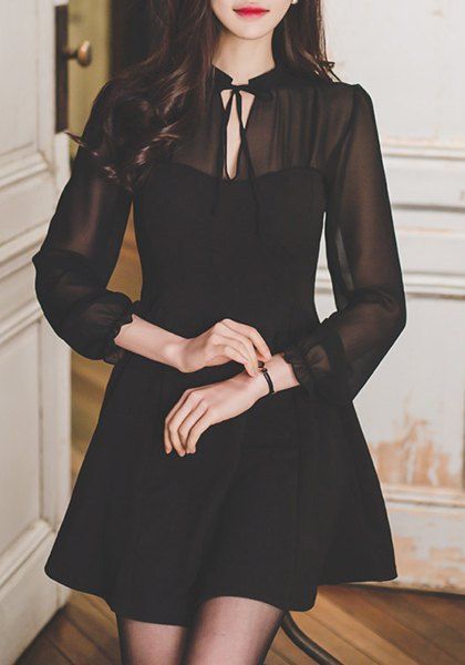 Chiffon zwarte jurk chiffon-zwarte-jurk-38_10