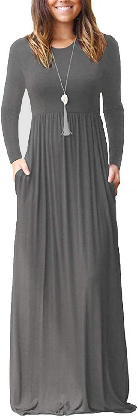 Lange jurken met mouwen casual lange-jurken-met-mouwen-casual-51