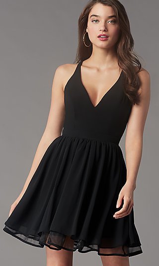 Zwarte korte jurken zwarte-short-66_4