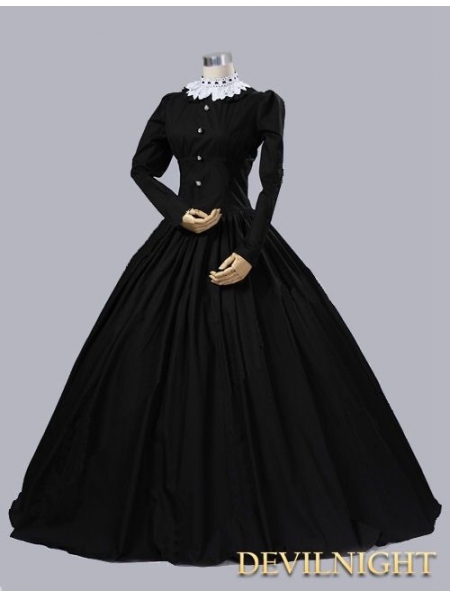 Zwarte victoriaanse jurk zwarte-victoriaanse-jurk-66_4