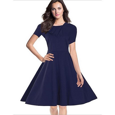 Blauwe jurk korte mouw blauwe-jurk-korte-mouw-83_9