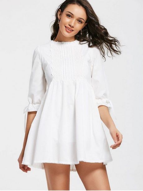 Lange witte katoenen jurk lange-witte-katoenen-jurk-88
