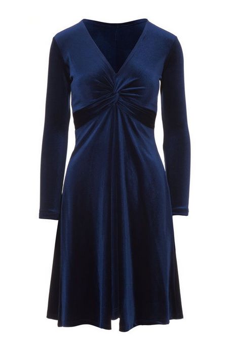Blauwe fluwelen jurk blauwe-fluwelen-jurk-73
