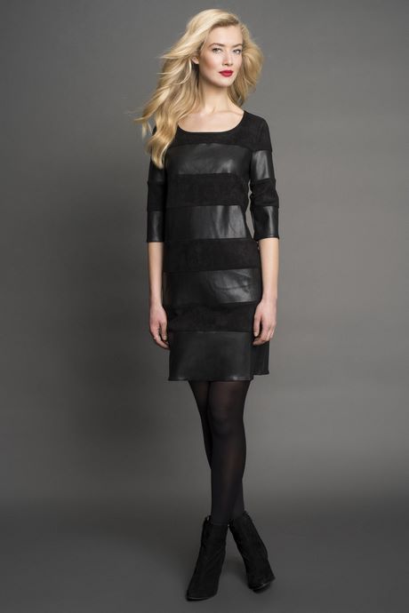 Lederlook jurk zwart lederlook-jurk-zwart-35_8