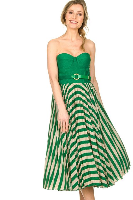 Strapless jurk groen strapless-jurk-groen-67_11