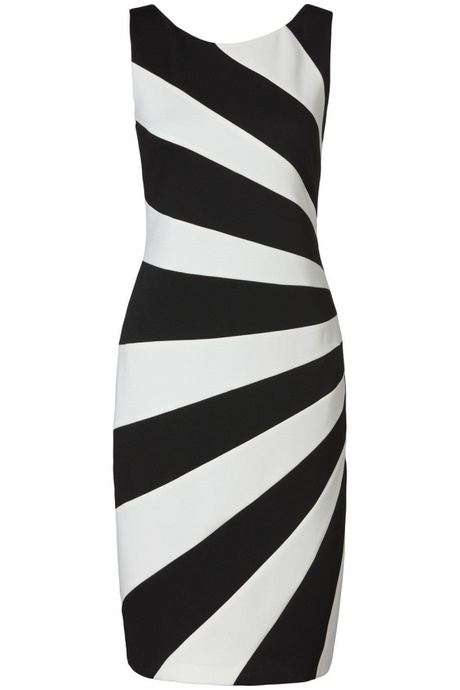 Jurk zwart wit streep jurk-zwart-wit-streep-68_4