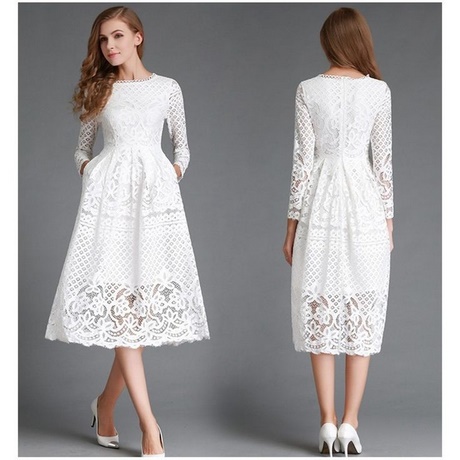 Korte witte jurk kant korte-witte-jurk-kant-46_11