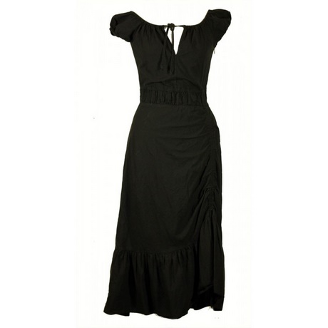 Zwarte lange jurk met korte mouw zwarte-lange-jurk-met-korte-mouw-09_7