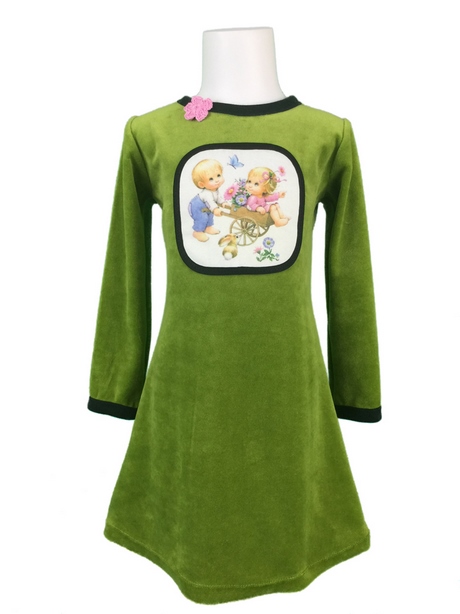 Velours jurk groen velours-jurk-groen-86_6