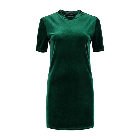 Velvet jurk groen