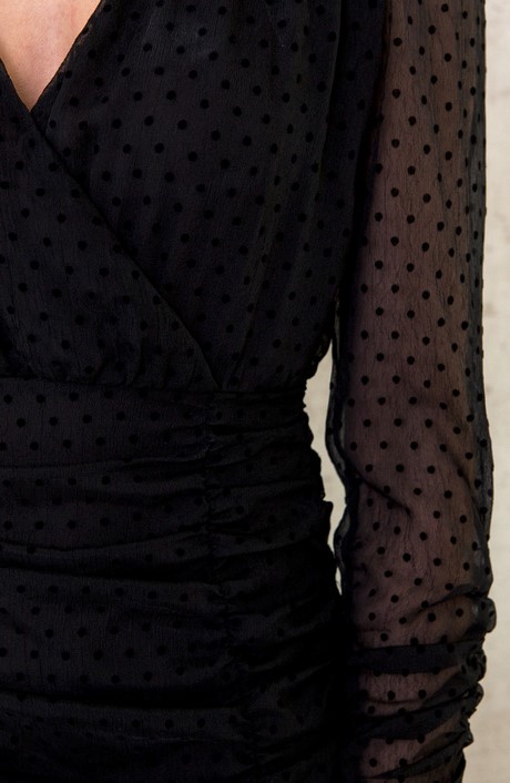 Stippen jurk zwart stippen-jurk-zwart-95