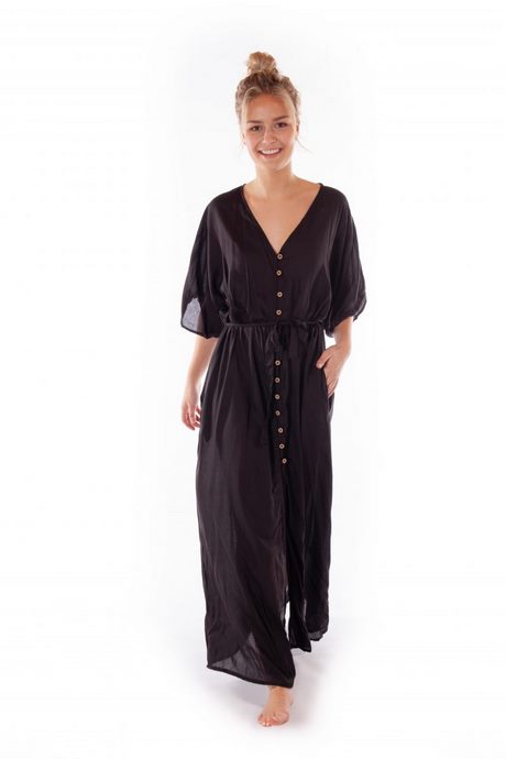Maxi dress met split zwart maxi-dress-met-split-zwart-29_9