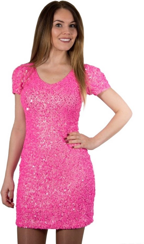 Roze pailletten jurk roze-pailletten-jurk-90_3