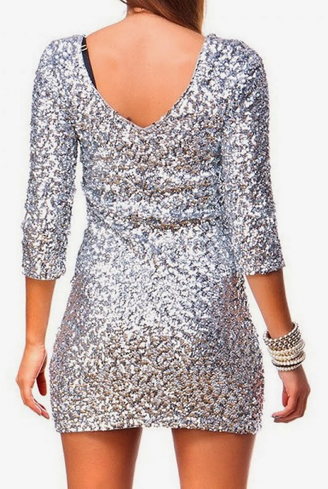 Zilveren glitter jurk zilveren-glitter-jurk-40_9