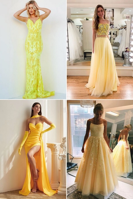 Gele prom dresses 2024