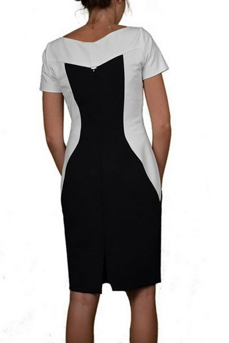 Jurk zwart wit jurk-zwart-wit-84-16