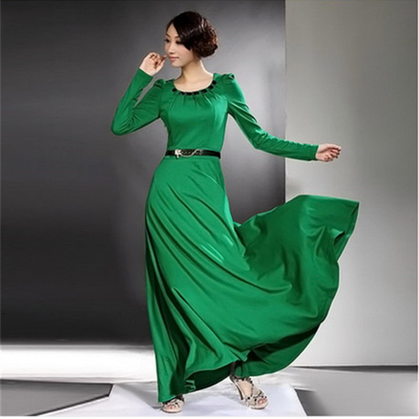 Lange jurk groen lange-jurk-groen-99-10