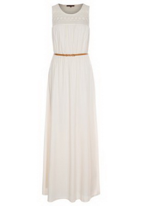 Lange jurk wit