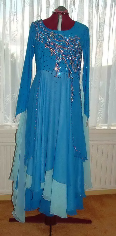 Lichtblauwe jurk