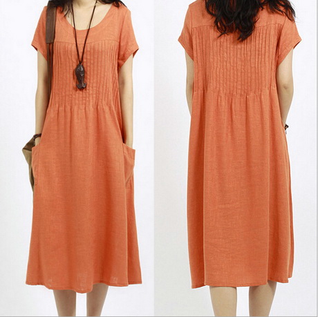Oranje lange jurk oranje-lange-jurk-95-8