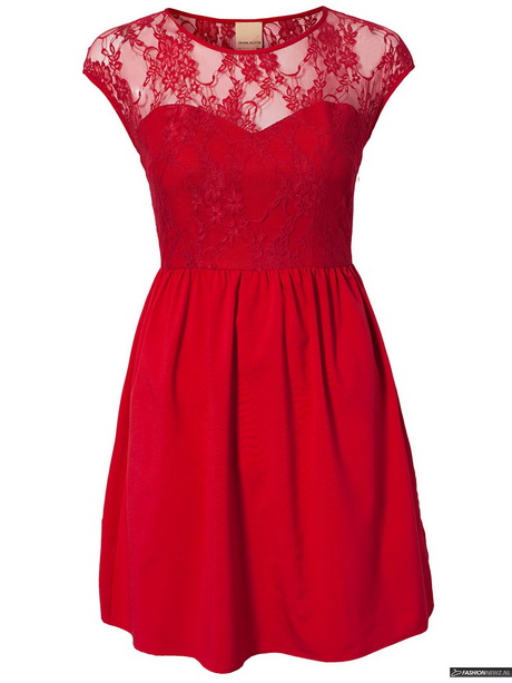 Rode kanten jurk