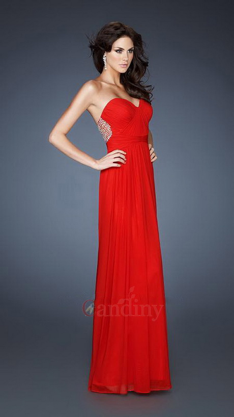 Rode strapless jurk rode-strapless-jurk-96-14