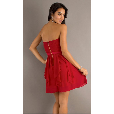 Rode strapless jurk rode-strapless-jurk-96-3