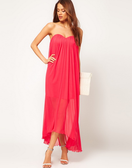 Roze maxi dress