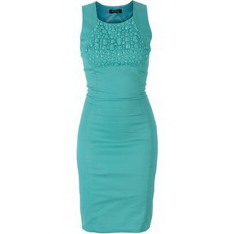 Turquoise jurk