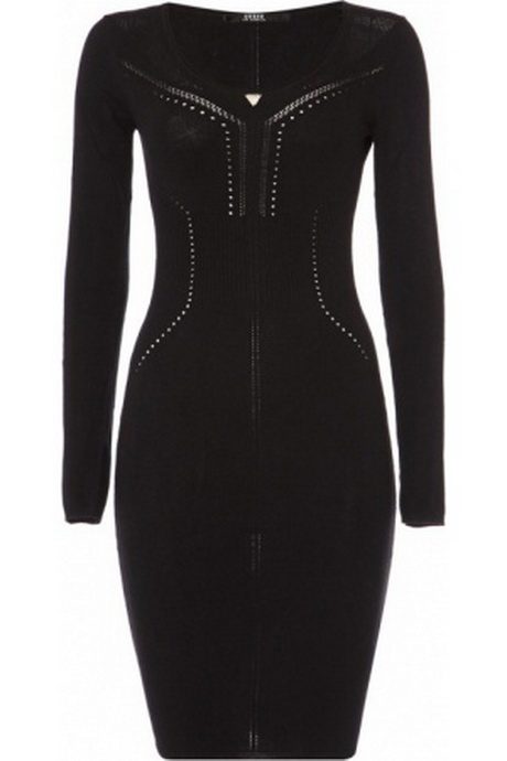 Zwarte gebreide jurk zwarte-gebreide-jurk-83-17