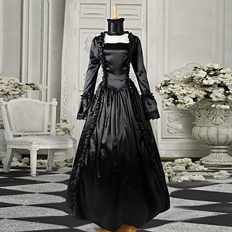 Zwarte gothic jurk zwarte-gothic-jurk-61-10