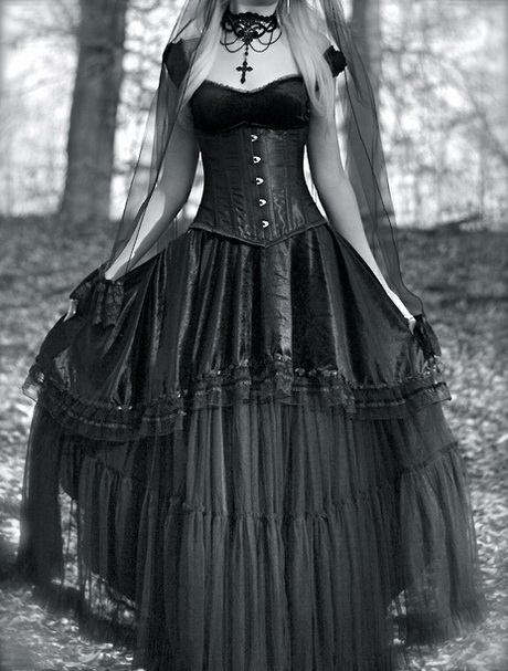 Zwarte gothic jurk zwarte-gothic-jurk-61-17