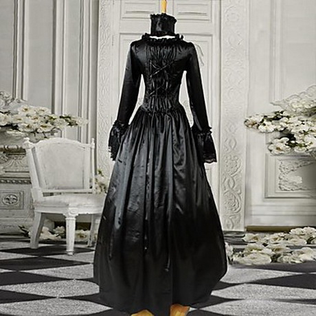Zwarte gothic jurk zwarte-gothic-jurk-61-19