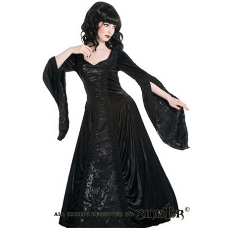 Zwarte gothic jurk zwarte-gothic-jurk-61-4