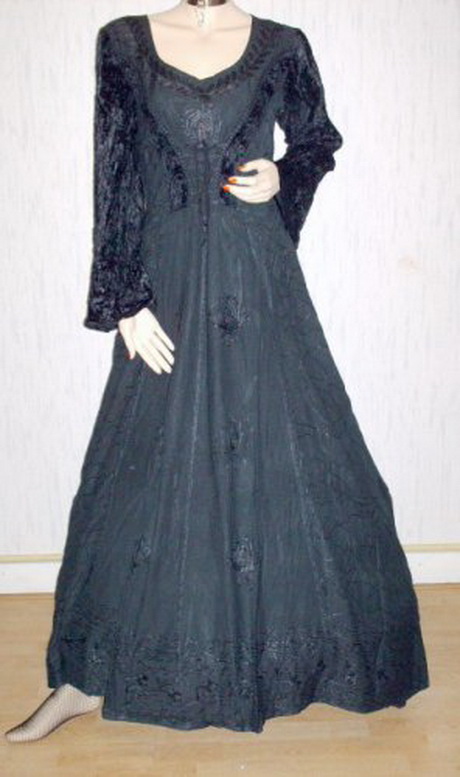 Zwarte gothic jurk zwarte-gothic-jurk-61-6