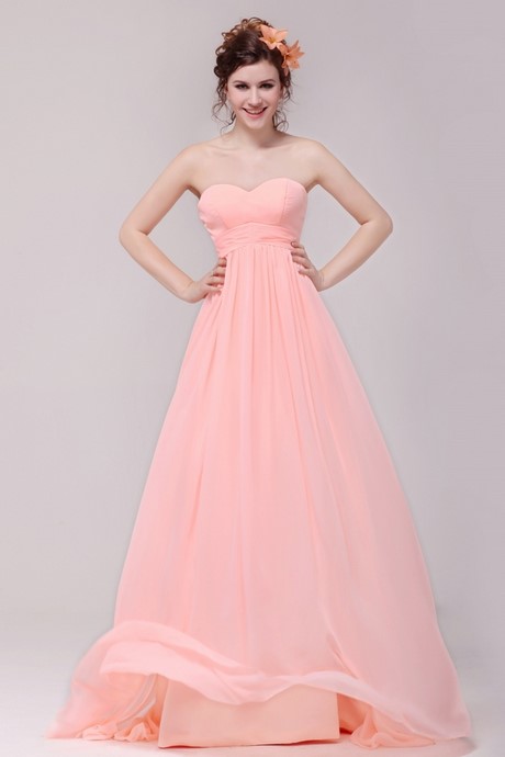 Lange jurk roze