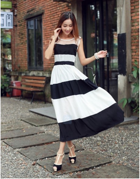 Lange jurk zwart wit lange-jurk-zwart-wit-20_17