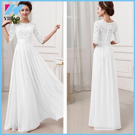 Lange witte jurk kant lange-witte-jurk-kant-55_5