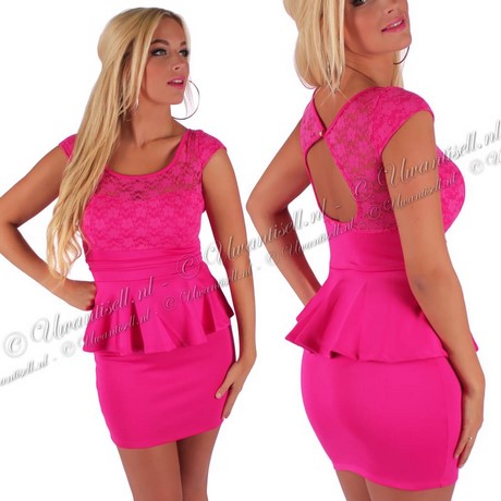 Roze korte jurk roze-korte-jurk-74_20
