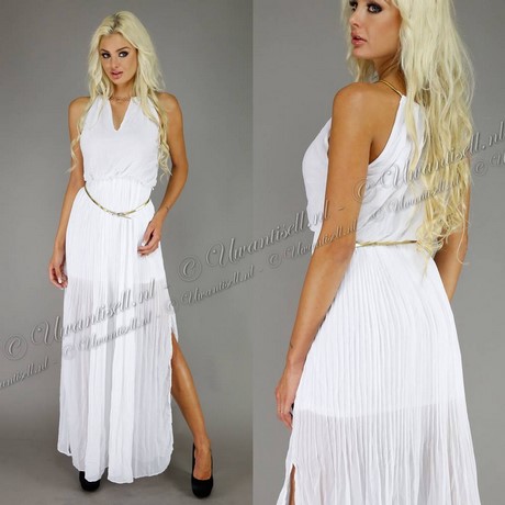 Witte jurk lang