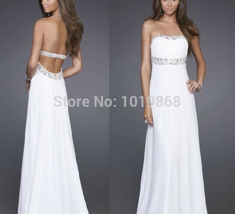 Witte lange jurken