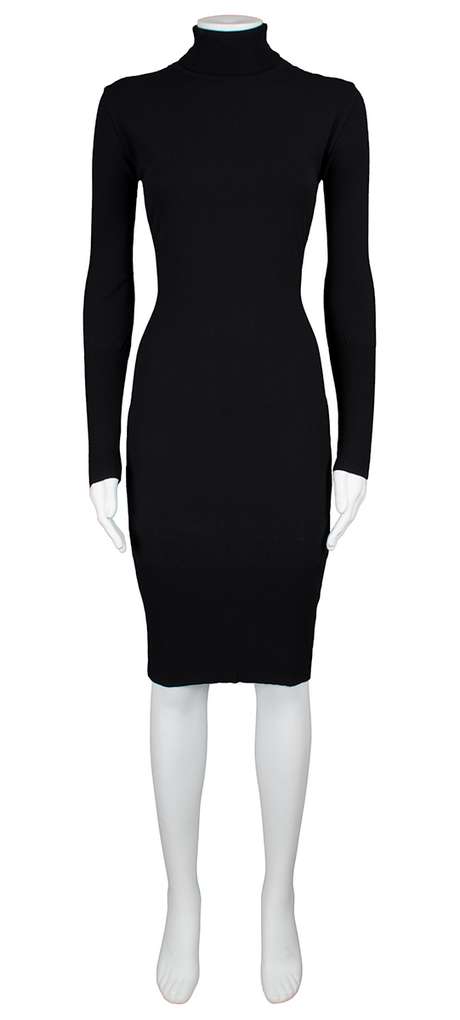 Zwarte col jurk zwarte-col-jurk-80