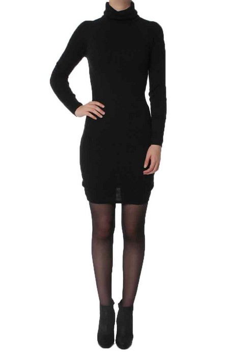Zwarte col jurk zwarte-col-jurk-80_17