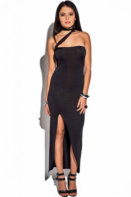 Zwarte jurk met split zwarte-jurk-met-split-09