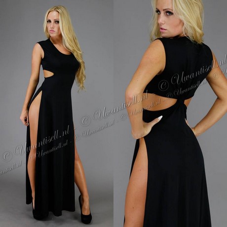 Zwarte jurk met split zwarte-jurk-met-split-09_3