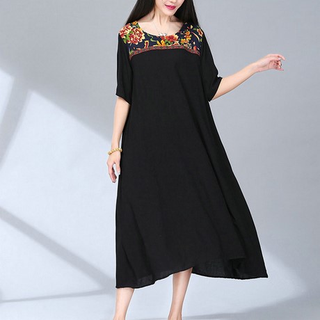Zwarte linnen jurk zwarte-linnen-jurk-26_10