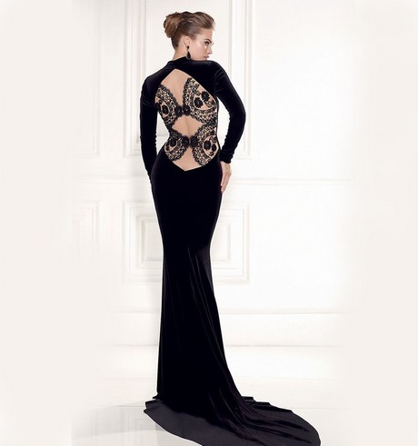 Zwarte maxi jurk met lange mouwen zwarte-maxi-jurk-met-lange-mouwen-24_3