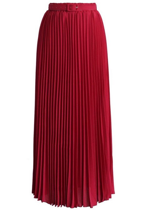 Rode chiffon jurk