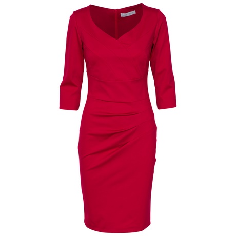 Rode jurk met v hals rode-jurk-met-v-hals-64_7