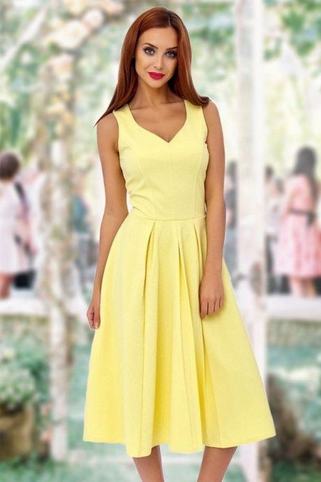 Pastel geel jurk